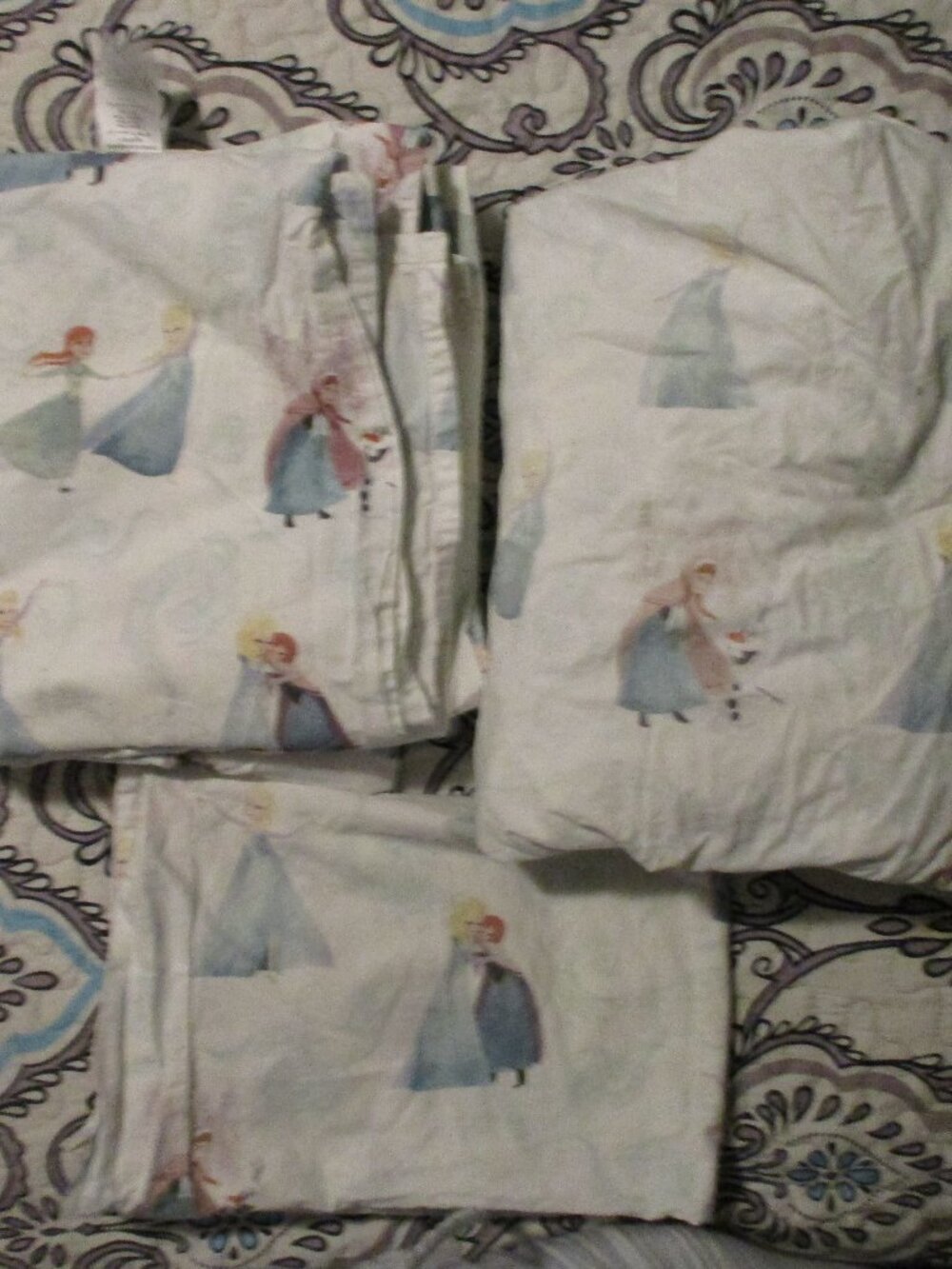 Disney Frozen Pottery Barn Kids Twin Sheet set Elsa & Anna